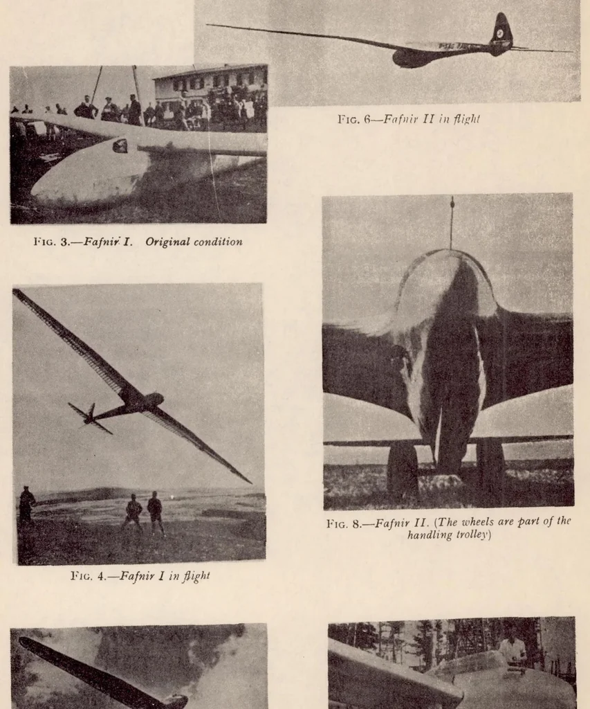 An illustration from Glider Development in Germany : a Technical Survey of Progress in Design in Germany Since 1922, 1935, leaf 16