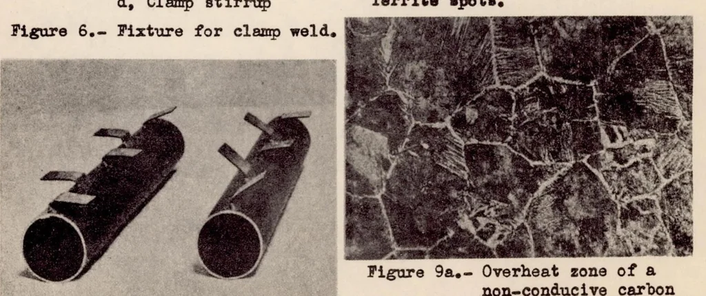An illustration from Weldability of High-tensile Steels from Experience in Airplane Construction, with Special Reference to Welding Crack Susceptibility, 1935, leaf 27