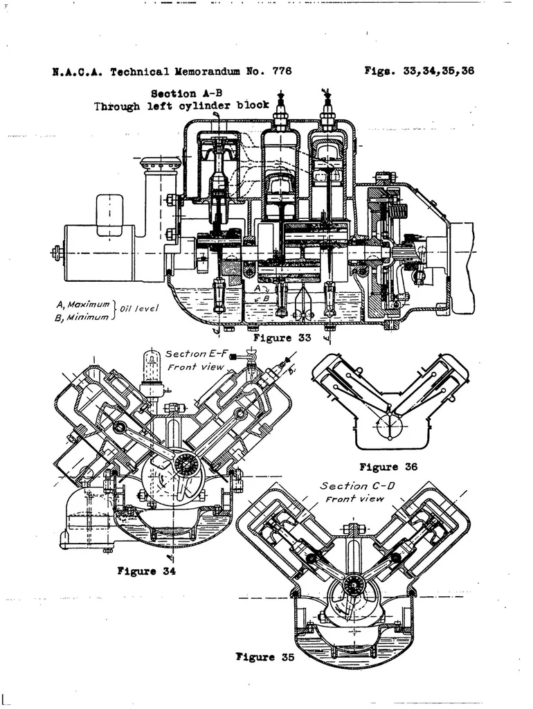 An illustration from A discussion of the several types of two-stroke-cycle engines, 1935, leaf 32
