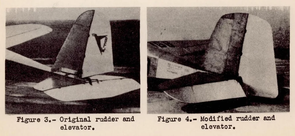 An illustration from Influence of Cut-outs in Elevator on the Static Longitudinal Stability and on the Static Elevator Effect, 1934, leaf 5