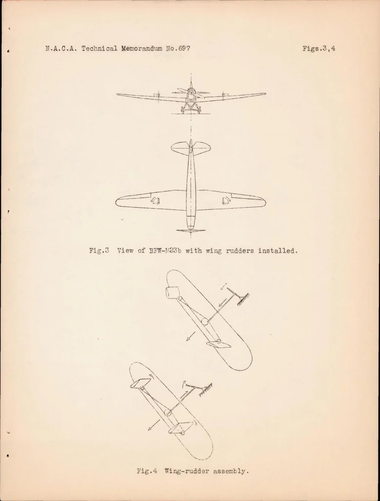 An illustration from The D.V.L. Gliding-angle Control : W. Hubner Design, 1933, leaf 11