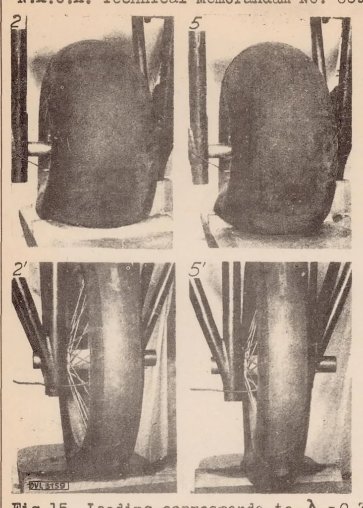 An illustration from The Problem of Tire Sizes for Airplane Wheels, 1932, leaf 34