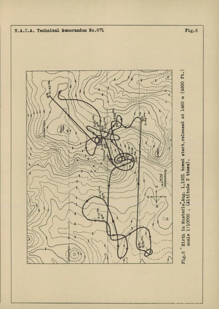 An illustration from Twelfth Rhon soaring contest, 1931, 1932, leaf 19