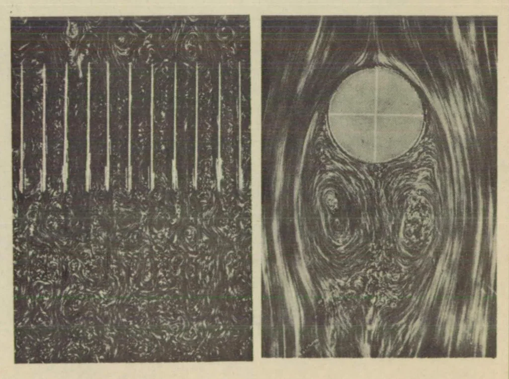 An illustration from Turbulence and mechanism of resistance on spheres and cylinders, 1932, leaf 20