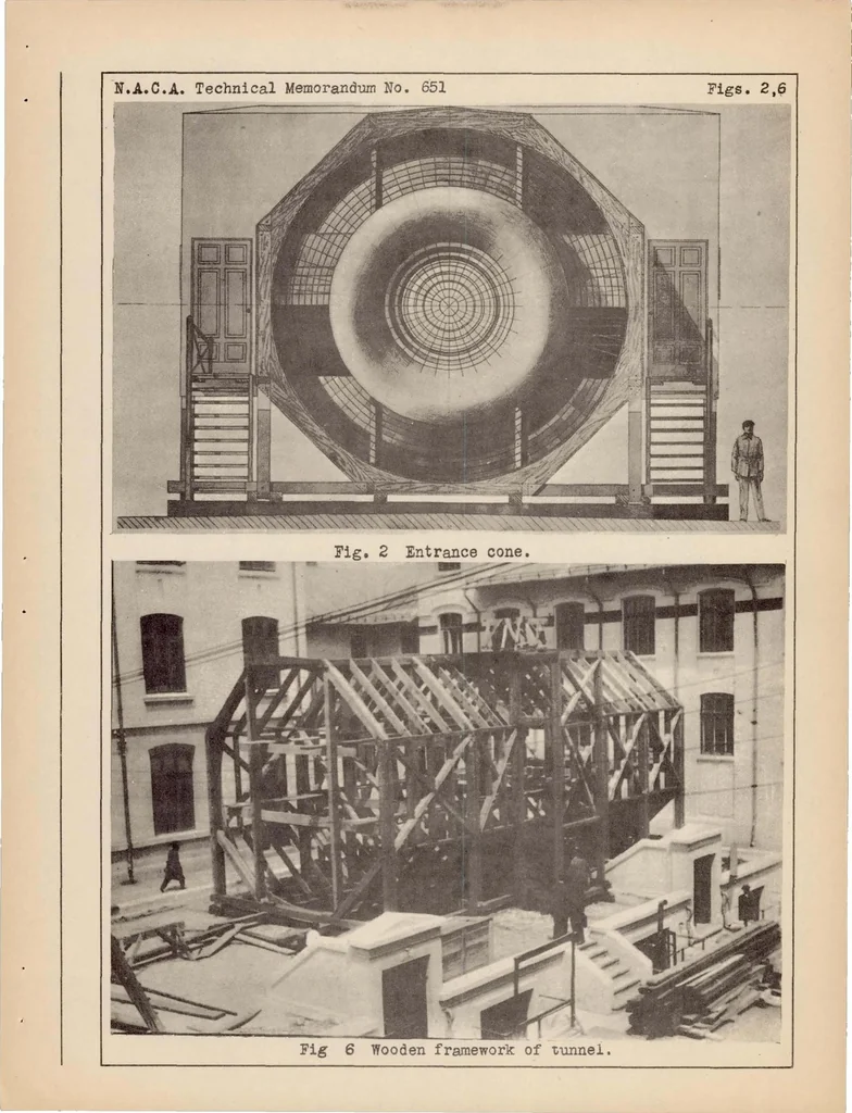 An illustration from Wind Tunnel of the Bucharest Polytechnic Institute, 1931, leaf 4