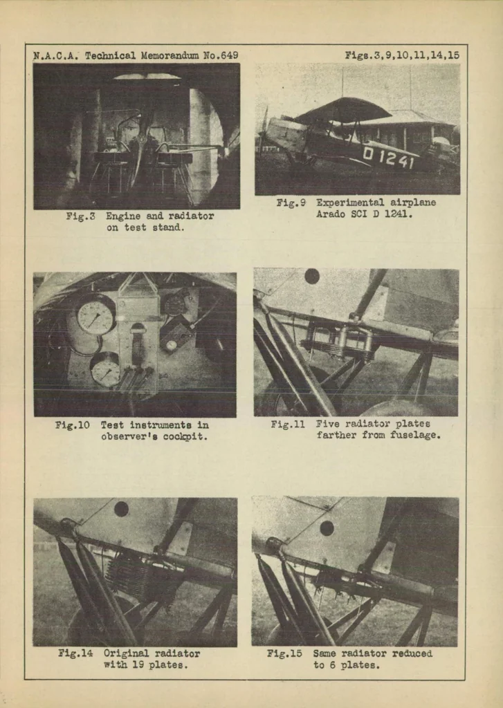 An illustration from Liquid cooling of aircraft engines, 1931, leaf 13