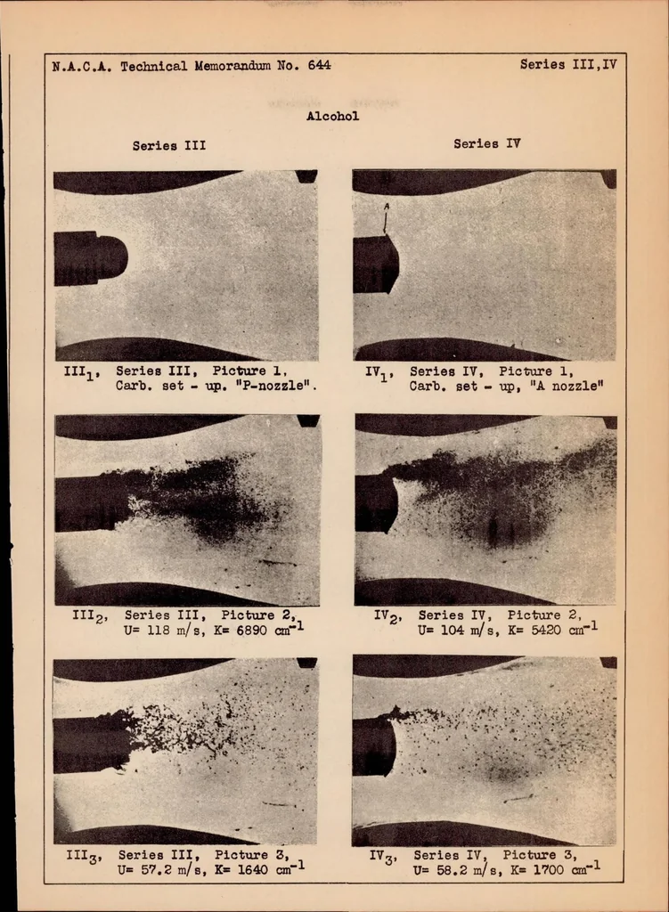 An illustration from On Atomization in Carburetors, 1931, leaf 14