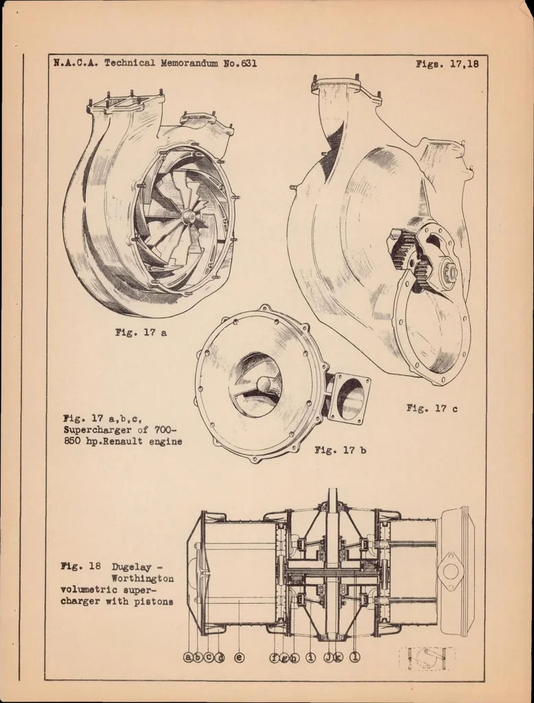 An illustration from Superchargers, 1931, leaf 32