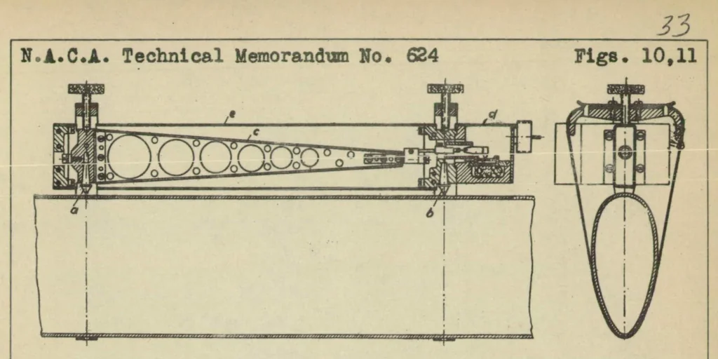 An illustration from Landing impact of seaplanes, 1931, leaf 35