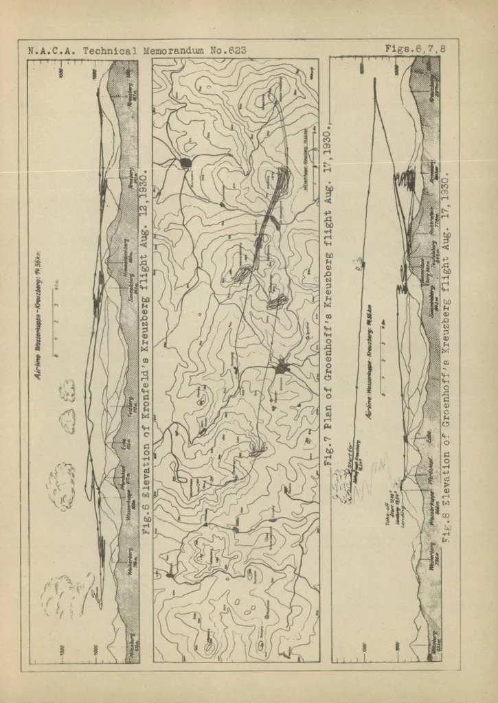 An illustration from Eleventh Rhon soaring-flight contest, 1930, 1931, leaf 20