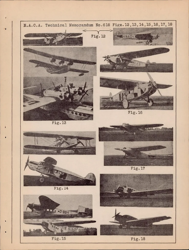An illustration from Relative Economy of Different Methods of Airplane Construction, 1931, leaf 53