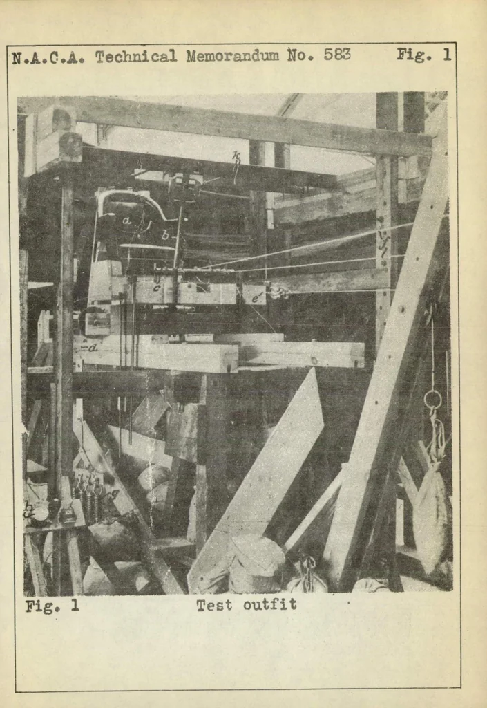 An illustration from Determination of the Maximum Control Forces and Attainable Quickness in the Operation of Airplane Controls, 1930, leaf 32