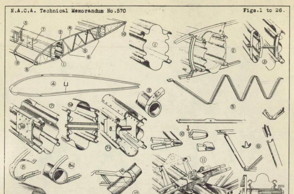 An illustration from "Gloster" metal construction, 1930, leaf 10