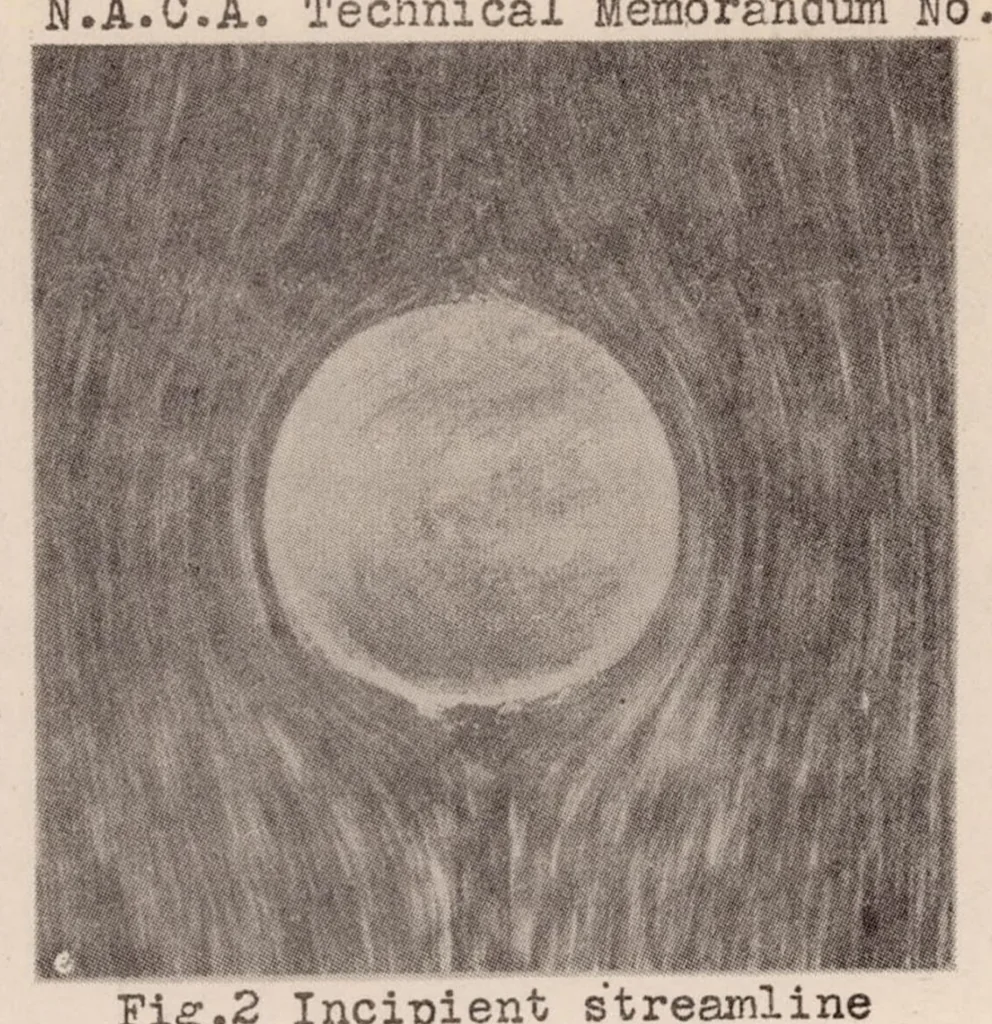 An illustration from The Magnus Effect in Theory and in Reality, 1930, leaf 41