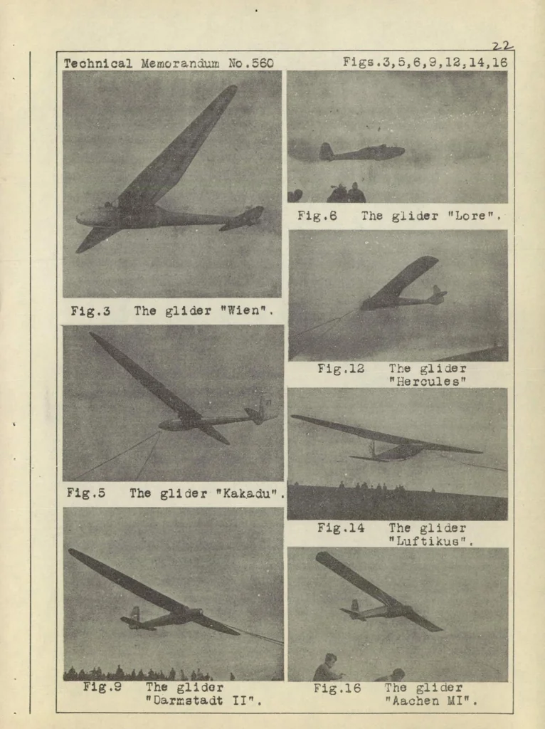 An illustration from The 1929 Rhon soaring-flight contest, 1930, leaf 23