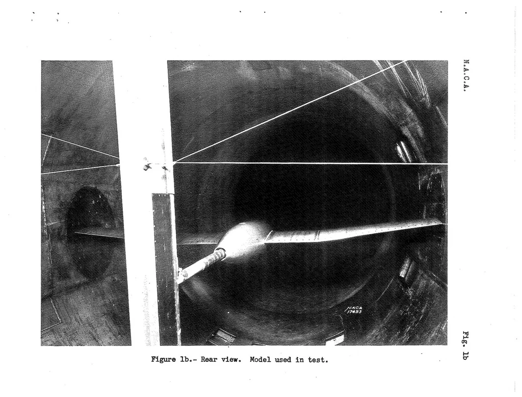 An illustration from Pressure Distribution on the Fuselage of a Midwing Airplane Model at High Speeds, 1939, leaf 9