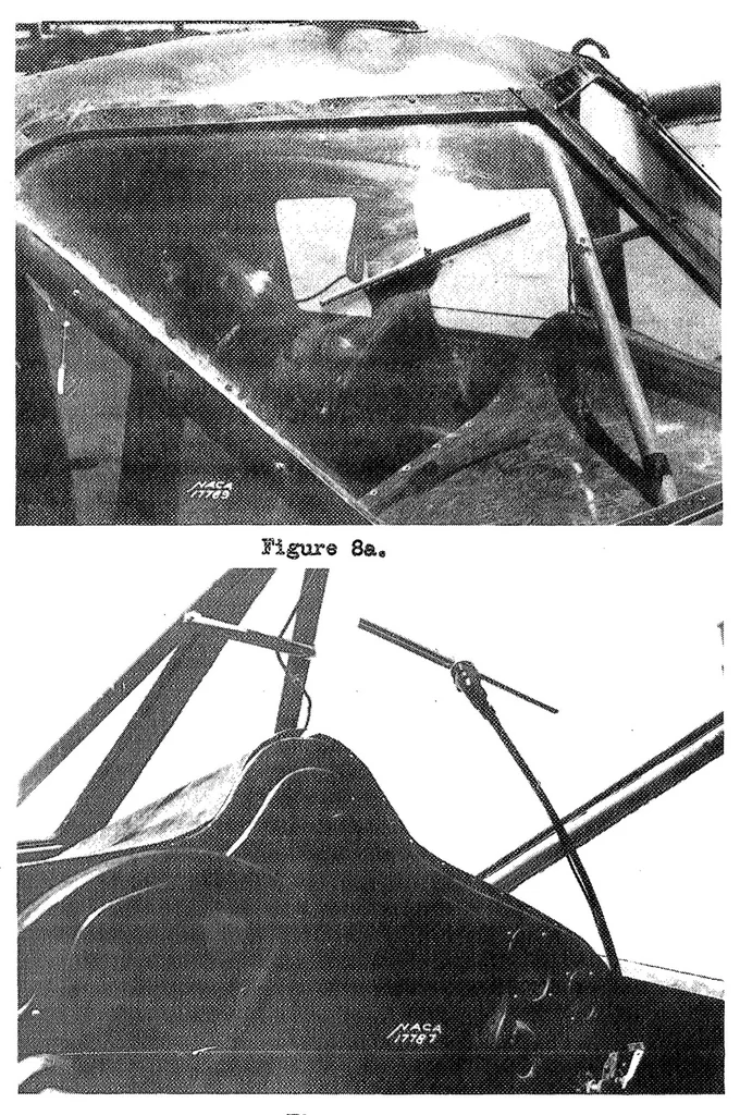 An illustration from An Investigation of the Prevention of Ice on the Airplane Windshield, 1939, leaf 19