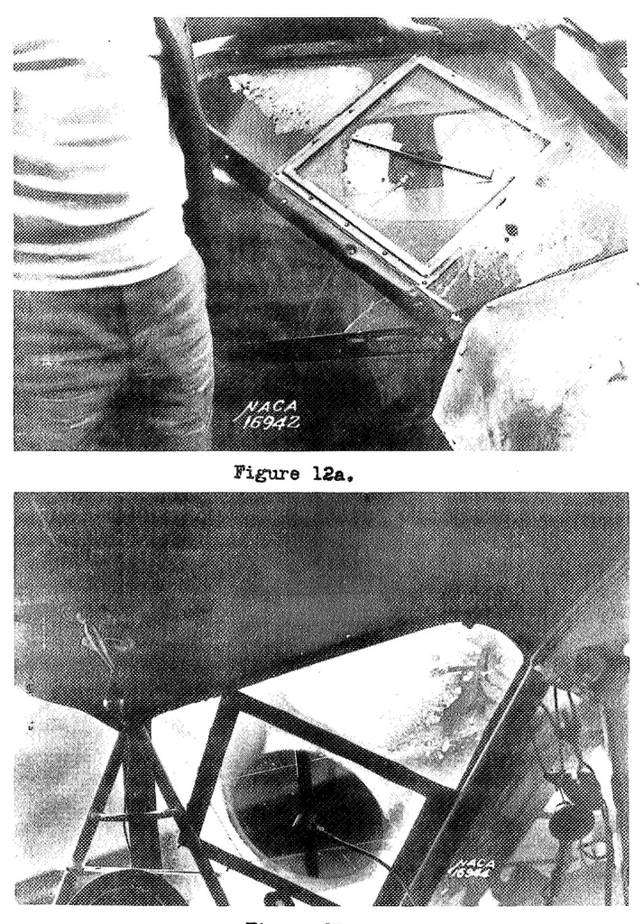 An illustration from An Investigation of the Prevention of Ice on the Airplane Windshield, 1939, leaf 23