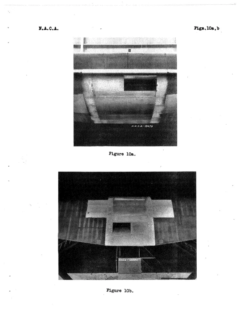 An illustration from Full-Scale Wind-Tunnel Investigation of Wing Cooling Ducts, Special Report, 1938, leaf 38