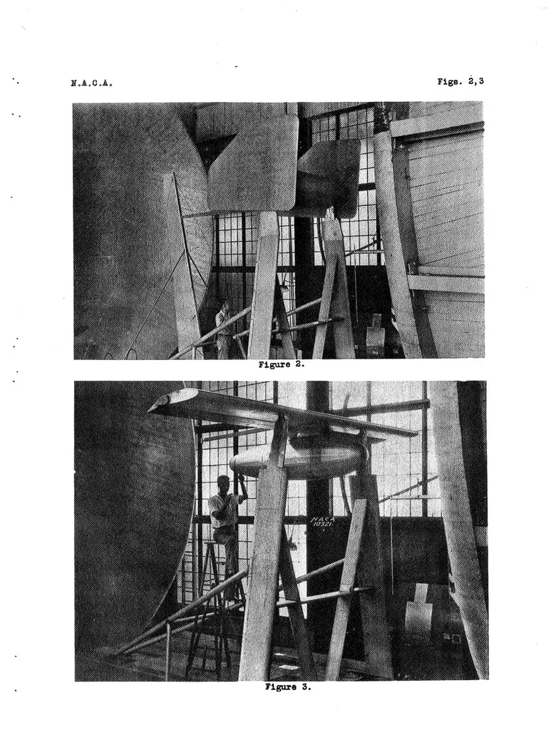 An illustration from Large-Scale Boundary-Layer Control Tests on Two Wings in the NACA 20-Foot Wind Tunnel, Special Report, 1935, leaf 14