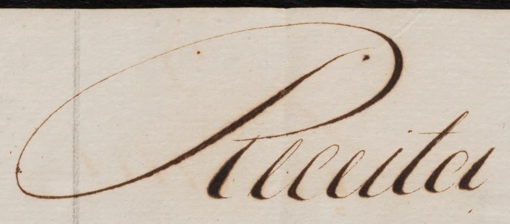 An illustration from Portuguese "Receita", or list of fabrics ordered. Late seventeenth to early eighteenth century. With cloth-of-gold and silks mounted, 1700, leaf 0