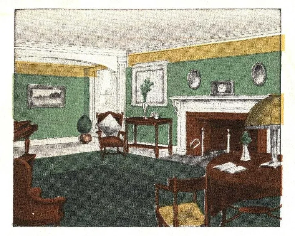 An illustration from Nassau's flat paint., 1925, leaf 1