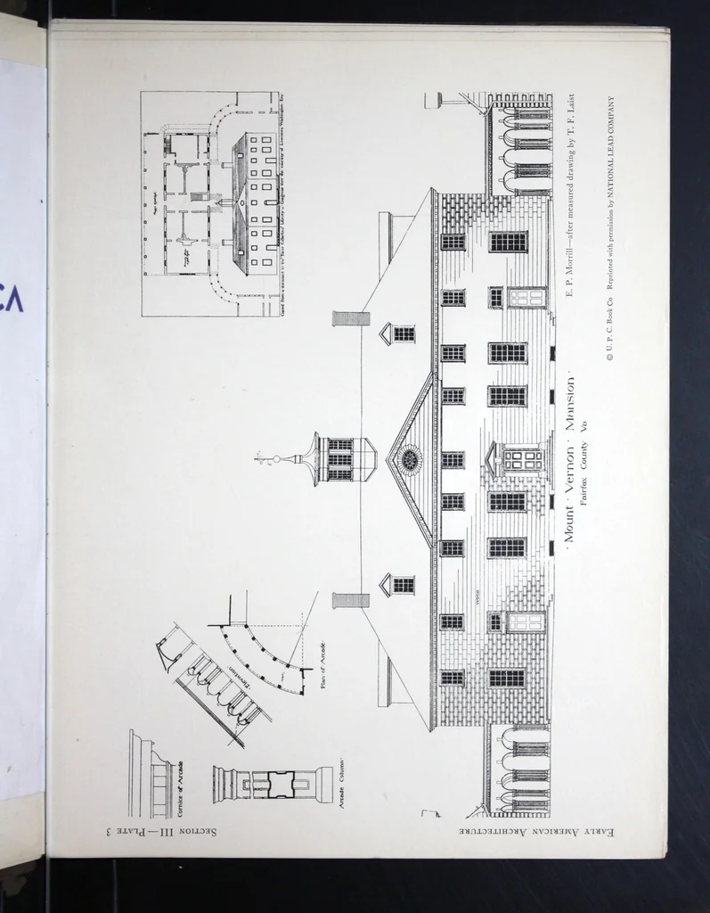 An illustration from Early American architecture : selected sketches and measured drawings showing colonial and Georgian design., 1920, leaf 30