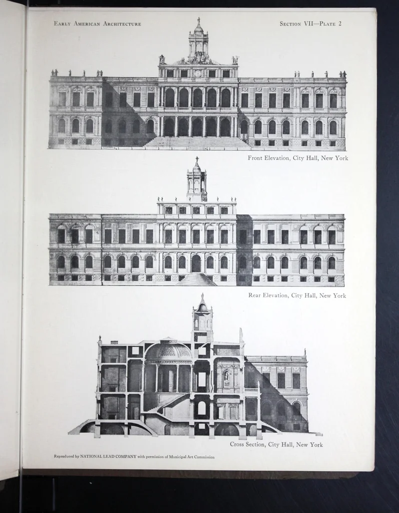An illustration from Early American architecture : selected sketches and measured drawings showing colonial and Georgian design., 1920, leaf 72