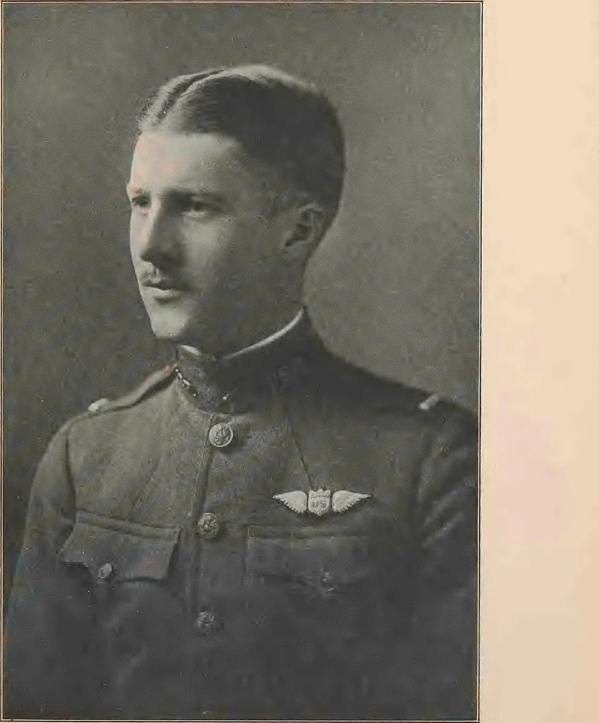 An illustration from New England aviators 1914-1918; their portraits and their records, 1919, leaf 100