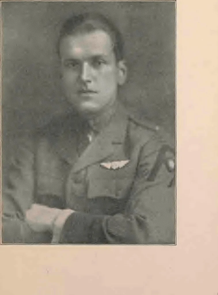 An illustration from New England aviators 1914-1918; their portraits and their records, 1919, leaf 160