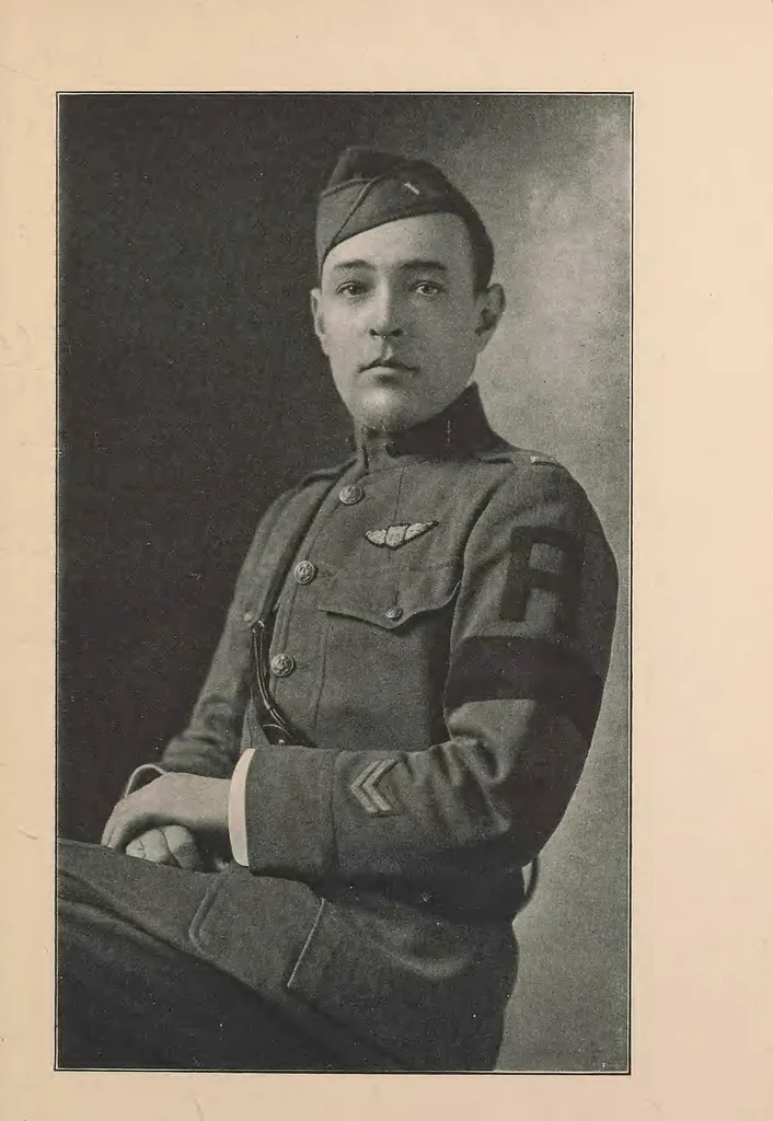 An illustration from New England aviators 1914-1918; their portraits and their records, 1919, leaf 182