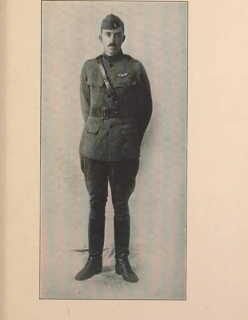 An illustration from New England aviators 1914-1918; their portraits and their records, 1919, leaf 186