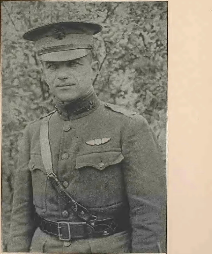 An illustration from New England aviators 1914-1918; their portraits and their records, 1919, leaf 206