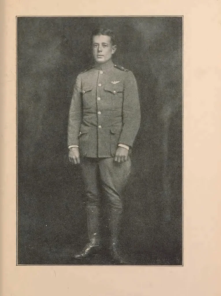 An illustration from New England aviators 1914-1918; their portraits and their records, 1919, leaf 428