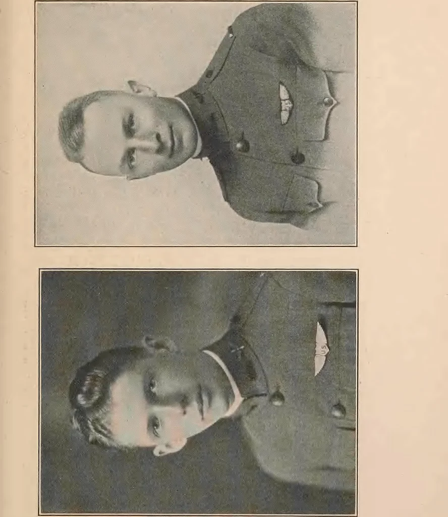 An illustration from New England aviators 1914-1918; their portraits and their records, 1919, leaf 482