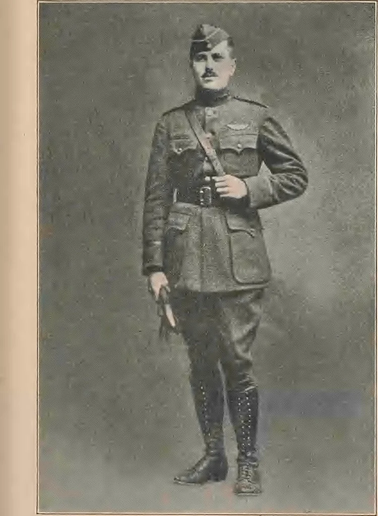 An illustration from New England aviators 1914-1918; their portraits and their records, 1919, leaf 76