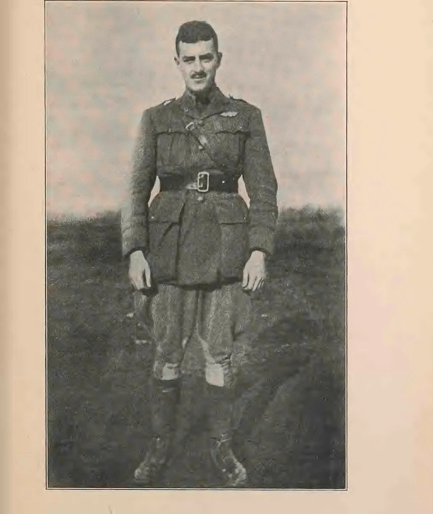 An illustration from New England aviators 1914-1918; their portraits and their records, 1919, leaf 92