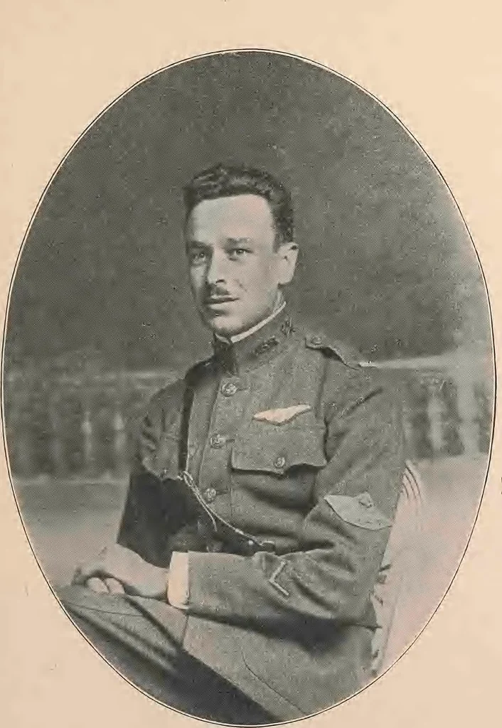 An illustration from New England aviators 1914-1918; their portraits and their records, 1919, leaf 156