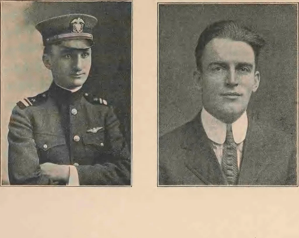 An illustration from New England aviators 1914-1918; their portraits and their records, 1919, leaf 452