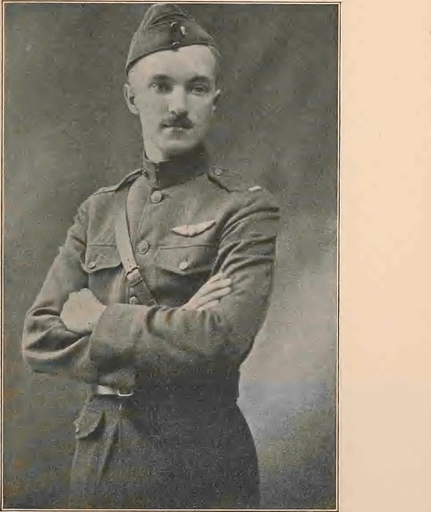 An illustration from New England aviators 1914-1918; their portraits and their records, 1919, leaf 80