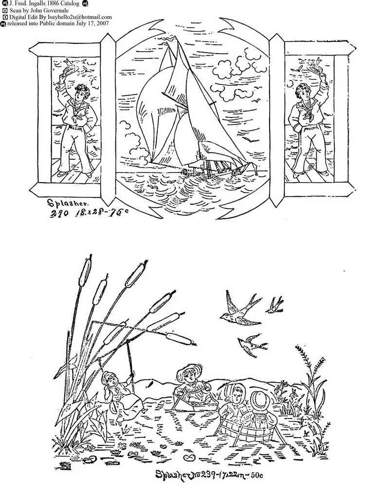 An illustration from New Sample Book of Our Artistic Perforated Parchment Stamping Patterns, 1886, leaf 100