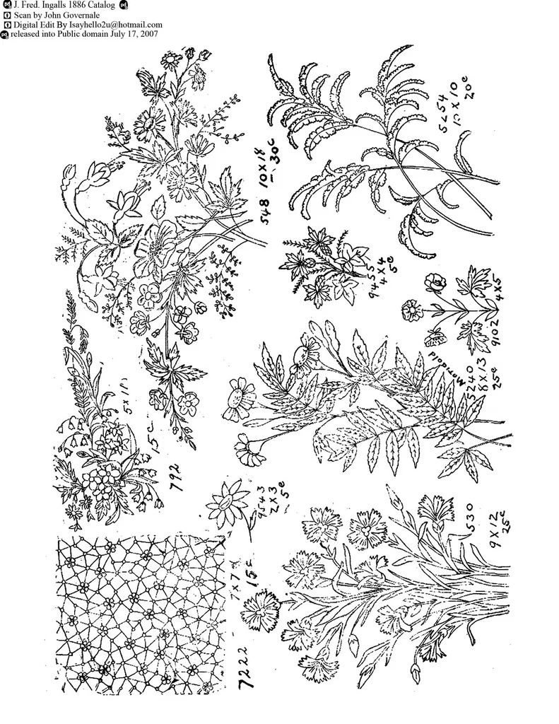An illustration from New Sample Book of Our Artistic Perforated Parchment Stamping Patterns, 1886, leaf 179