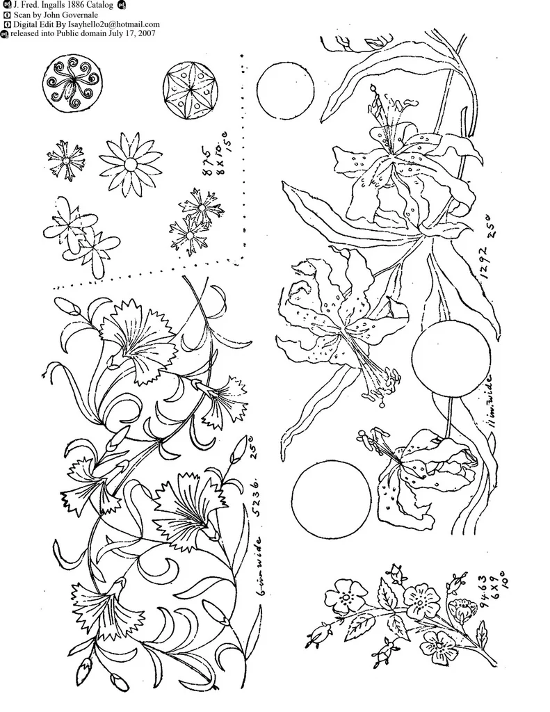An illustration from New Sample Book of Our Artistic Perforated Parchment Stamping Patterns, 1886, leaf 254