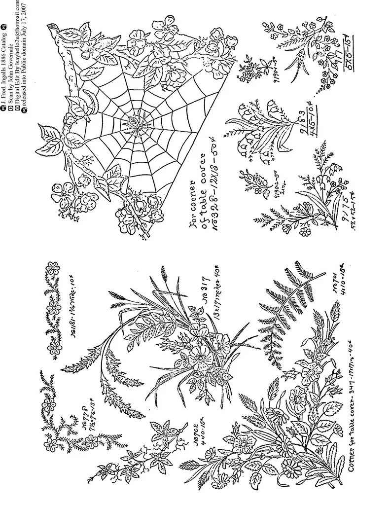 An illustration from New Sample Book of Our Artistic Perforated Parchment Stamping Patterns, 1886, leaf 37
