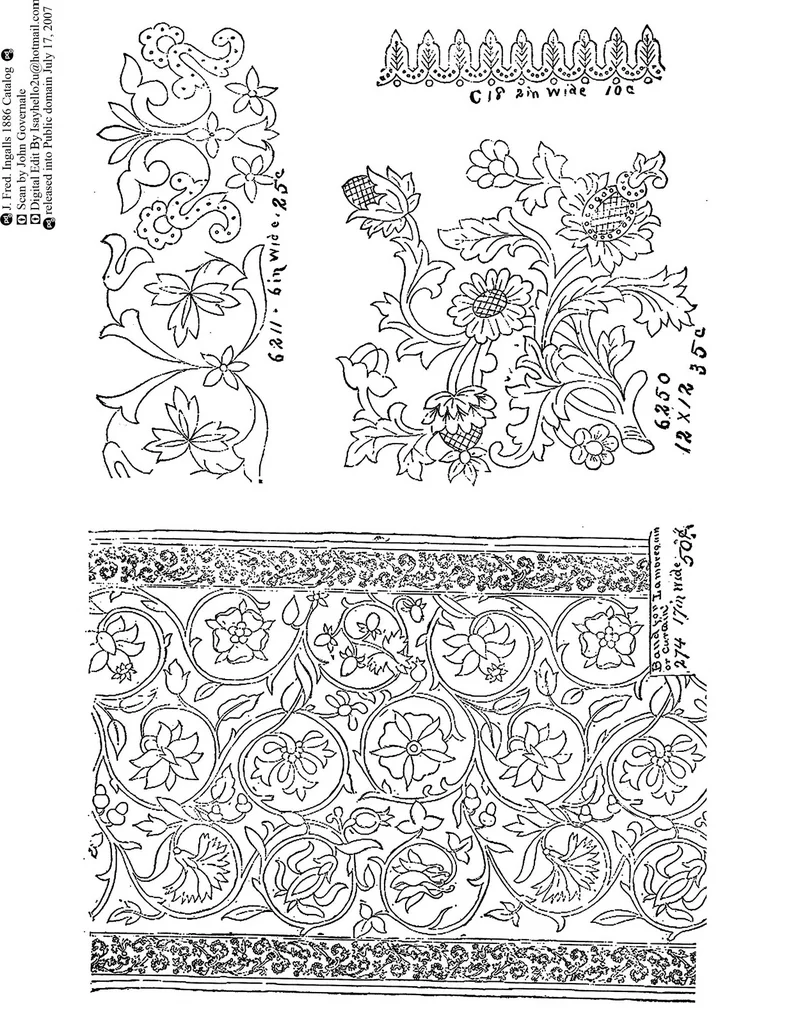 An illustration from New Sample Book of Our Artistic Perforated Parchment Stamping Patterns, 1886, leaf 49