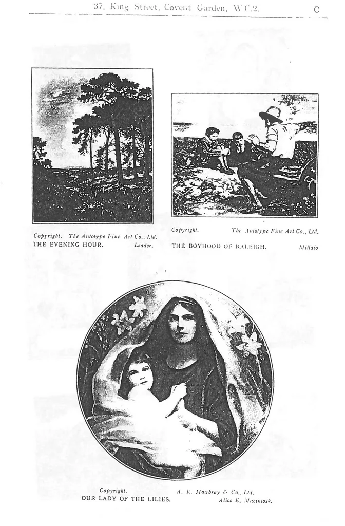 An illustration from Newton's lantern slide catalogue: section 9 -- art, literature, and miscellaneous, 1920, leaf 120