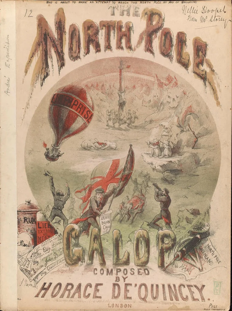 An illustration from The North Pole : galop, 1880, leaf 1