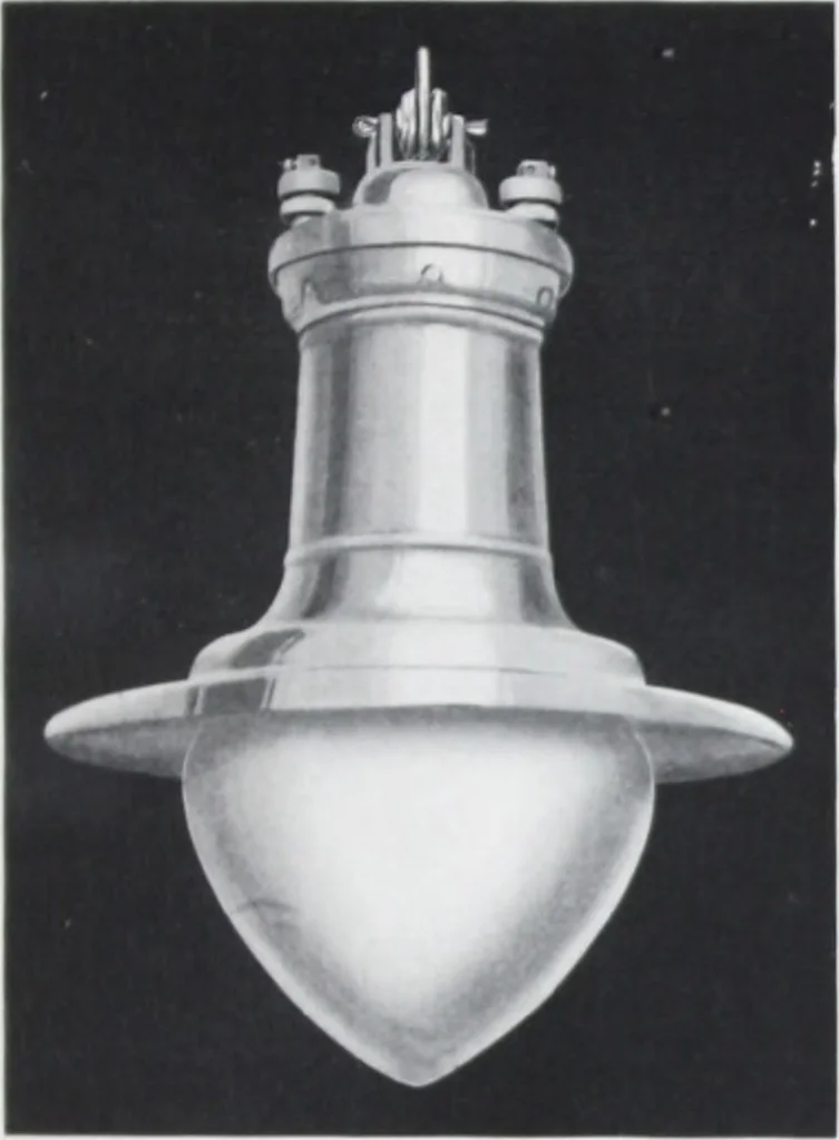 An illustration from Novalux street lighting units (pendent and bracket types) for Mazda series lamps., 1919, leaf 32