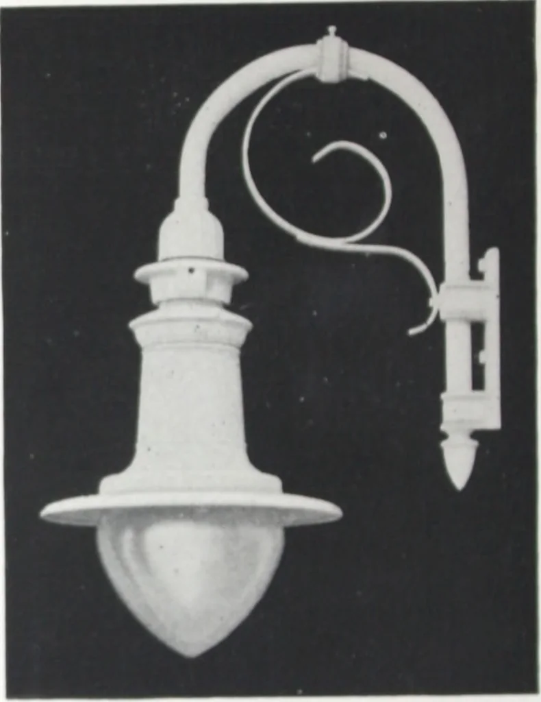 An illustration from Novalux street lighting units (pendent and bracket types) for Mazda series lamps., 1919, leaf 37