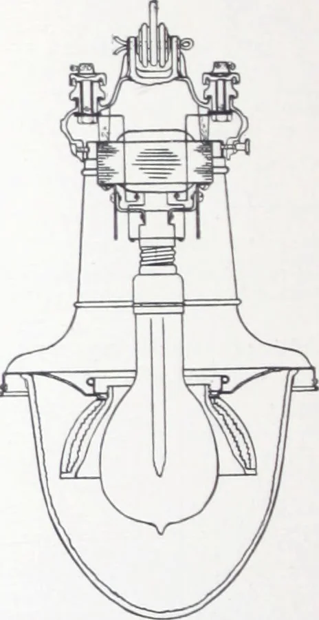 An illustration from Novalux street lighting units (pendent and bracket types) for Mazda series lamps., 1919, leaf 43